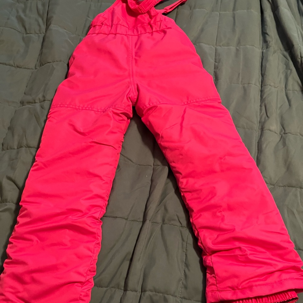 Girls pink snow suit